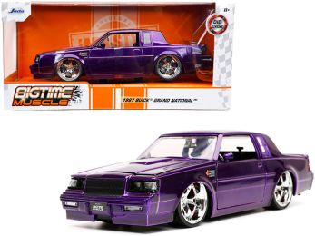 1987 Buick Grand National Candy Purple Bigtime Muscle Series 1/24 Diecast Model Car by Jada