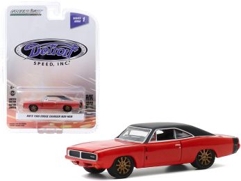 1969 Dodge Charger May/Hem (Mo\'s) Red with Black Top and Copper Wheels \Detroit Speed Inc.\" Series 1 1/64 Diecast Model Car by Greenlight"""