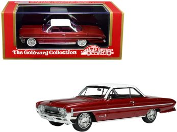 1961 Oldsmobile Bubble Top Red Metallic with White Top Limited Edition to 235 pieces Worldwide 1/43 Model Car by Goldvarg Collection