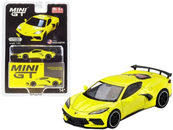 2020 Chevrolet Corvette Stingray Accelerate Yellow Metallic Limited Edition to 2400 pieces Worldwide 1/64 Diecast Model Car by True Scale Miniatures