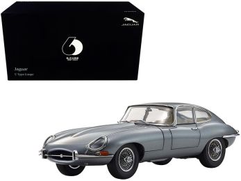 Jaguar E-Type Coupe RHD (Right Hand Drive) Dark Gray Metallic E-Type 60th Anniversary (1961-2021) 1/18 Diecast Model Car by Kyosho