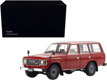 Toyota Land Cruiser 60 RHD (Right Hand Drive) Red 1/18 Diecast Model Car by Kyosho