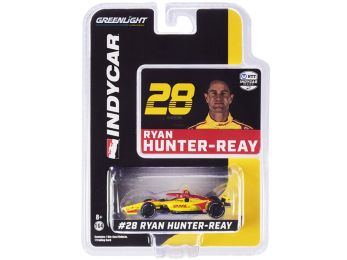 Dallara IndyCar #28 Ryan Hunter-Reay \DHL\ Andretti Autosport \NTT IndyCar Series\ (2020) 1/64 Diecast Model Car by Greenlight