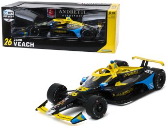 Dallara Indy Car #26 Zach Veach \Gainbridge\ Andretti Autosport NTT IndyCar Series (2020) 1/18 Diecast Model Car by Greenlight
