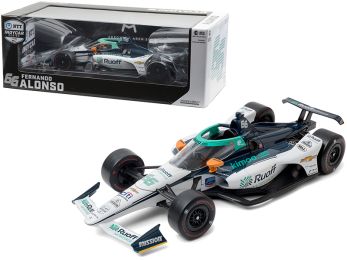 Dallara IndyCar #66 Fernando Alonso \Ruoff Mortgage\ Arrow McLaren SP \NTT IndyCar Series\ (2020) 1/18 Diecast Model Car by Greenlight