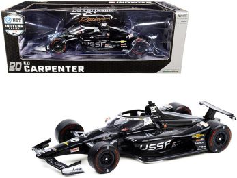 Dallara IndyCar #20 Ed Carpenter \United States Space Force\ (USSF) \NTT IndyCar Series\ (2020) 1/18 Diecast Model Car by Greenlight