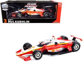 Dallara IndyCar #3 Scott McLaughlin \Shell V-Power Nitro+\ Team Penske \NTT IndyCar Series\ (2020) 1/18 Diecast Model Car by Greenlight