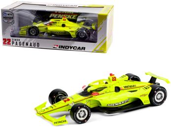 Dallara IndyCar #22 Simon Pagenaud \Menards\ Team Penske \NTT IndyCar Series\ (2021) 1/18 Diecast Model Car by Greenlight