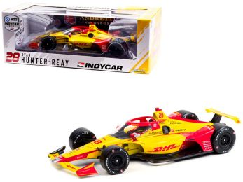 Dallara IndyCar #28 Ryan Hunter-Reay \DHL\Andretti Autosport \NTT IndyCar Series\ (2021) 1/18 Diecast Model Car by Greenlight