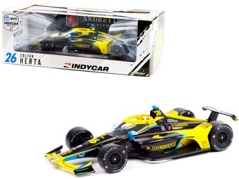Dallara IndyCar #26 Colton Herta \Gainbridge\ Andretti Autosport \NTT IndyCar Series\ (2021) 1/18 Diecast Model Car by Greenlight