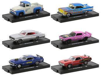 Auto-Drivers Set of 6 pieces in Blister Packs Release 73 Limited Edition to 8480 pieces Worldwide 1/64 Diecast Model Cars by M2 Machines