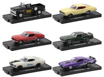 Auto-Drivers Set of 6 pieces in Blister Packs Release 75 Limited Edition to 8480 pieces Worldwide 1/64 Diecast Model Cars by M2 Machines