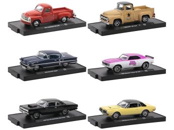 Auto-Drivers Set of 6 pieces in Blister Packs Release 76 Limited Edition to 8480 pieces Worldwide 1/64 Diecast Model Cars by M2 Machines