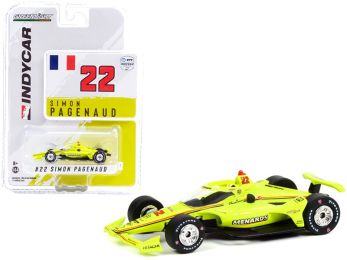 Dallara IndyCar #22 Simon Pagenaud \Menards\ Team Penske \NTT IndyCar Series\ (2021) 1/64 Diecast Model Car by Greenlight