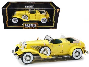 1934 Duesenberg II SJ Yellow \The Great Gatsby\" (2013) Movie 1/18 Diecast Model Car by Greenlight"""