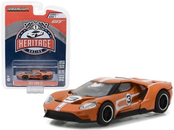 2017 Ford GT #3 Brown (Tribute to 1967 Ford GT40 MK IV #3) \Racing Heritage\" Series 1 1/64 Diecast Model Car by Greenlight"""