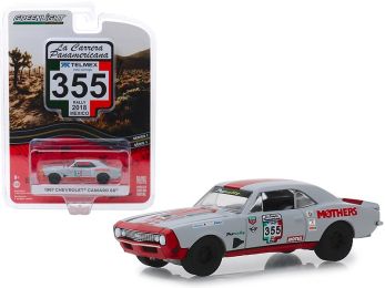 1967 Chevrolet Camaro SS #355 (Rally Mexico 2018) \La Carrera Panamericana\" Series 1 1/64 Diecast Model Car by Greenlight"""