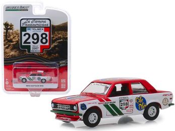 1972 Datsun 510 #298 (Rally Mexico 2007) \La Carrera Panamericana\" Series 1 1/64 Diecast Model Car by Greenlight"""