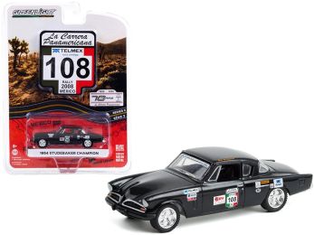 1954 Studebaker Champion #108 \GRW Racing Wear\" (Rally Mexico 2008) \""La Carrera Panamericana\"" Series 3 1/64 Diecast Model Car by Greenlight"""