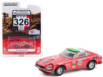 1974 Datsun 260Z #326 \Seman Baker\" (Rally Mexico 2010) \""La Carrera Panamericana\"" Series 3 1/64 Diecast Model Car by Greenlight"""