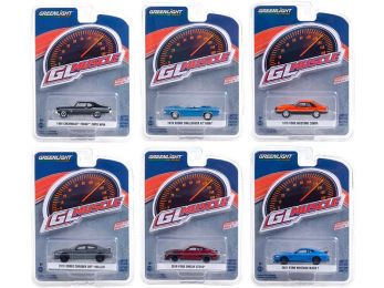 \Greenlight Muscle\" Set of 6 Cars Series 24 1/64 Diecast Model Cars by Greenlight"""