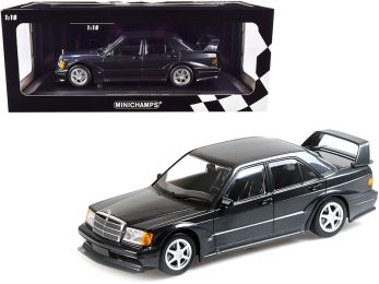 1990 Mercedes Benz 190E 2.5-16 EVO 2 Blue-Black Metallic Limited Edition to 1002 pieces Worldwide 1/18 Diecast Model Car by Minichamps