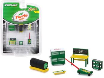 \Turtle Wax\" 6 piece Shop Tools Set \""Shop Tool Accessories\"" Series 1 1/64 by Greenlight"""
