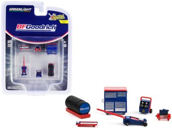 BFGoodrich Tires 6 piece Shop Tools Set Shop Tool Accessories Series 4 1/64 Models by Greenlight