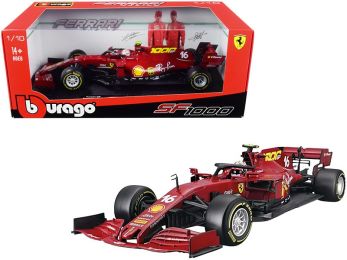 Ferrari SF1000 #16 Charles Leclerc Tuscan GP Formula One F1 (2020) \Ferrari\'s 1000th Race\" 1/18 Diecast Model Car by Bburago"""