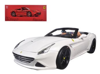 Ferrari California T Open Top Convertible White Signature Series 1/18 Diecast Model Car by Bburago