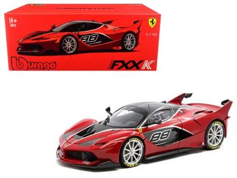 Ferrari FXX-K #88 Red \Signature Series\" 1/18 Diecast Model Car by Bburago"""
