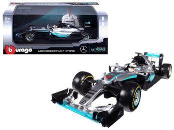 Mercedes AMG F1 W07 Hybrid Petronas #44 Lewis Hamilton Formula 1 (2016) 1/18 Diecast Model Car by Bburago