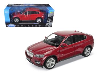 2011 2012 BMW X6 Red 1/18 Diecast Car Model by Welly