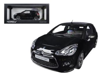 2013 Citroen DS3 A56 Cabrio Black 1/18 Diecast Car Model by Norev