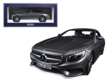 2015 Mercedes S Class Convertible Grey Metallic 1/18 Diecast Model Car by Norev
