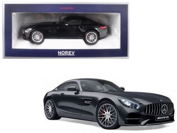 2018 Mercedes Benz AMG GT S Metallic Black 1/18 Diecast Model Car by Norev