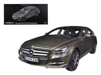 2012 Mercedes CLS 500 Wagon Shooting Brake Indium Gray 1/18 Diecast Model Car by Norev