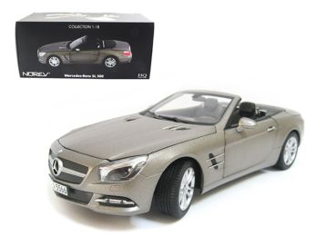 2012 Mercedes Sl Class SL 500 Matt Grey 1/18 Diecast Car Model by Norev