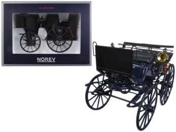 1886 Daimler Motorkutsche Dark Blue 1/18 Diecast Model Car by Norev