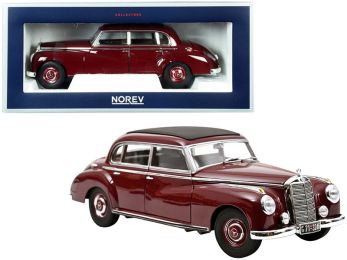 1955 Mercedes Benz 300 Dark Red with Black Top 1/18 Diecast Model Car by Norev