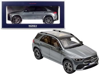 2019 Mercedes Benz GLE with Sunroof Gray Metallic 1/18 Diecast Model Car by Norev