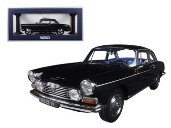 1967 Peugeot 404 Coupe Black 1/18 Diecast Model Car by Norev