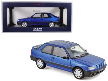 1991 Peugeot 309 GTi 16 Miami Blue Metallic 1/18 Diecast Model Car by Norev