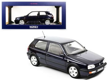 1996 Volkswagen Golf VR6 Dark Blue Metallic 1/18 Diecast Model Car by Norev