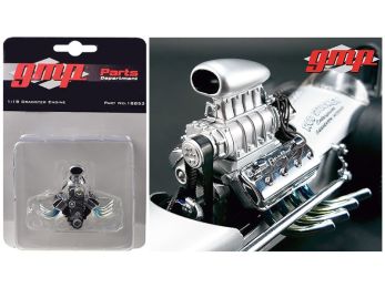 Engine and Transmission Replica Blown Drag from \The Chizler V\" Vintage Dragster 1/18 Model by GMP"""