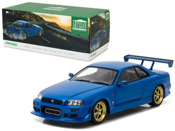 1999 Nissan Skyline GT-R (R34) Bayside Blue 1/18 Diecast Model Car by Greenlight