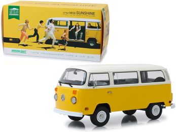 1978 Volkswagen Type 2 (T2) Bus Yellow with White Top \Little Miss Sunshine\" (2006) Movie 1/18 Diecast Model by Greenlight"""