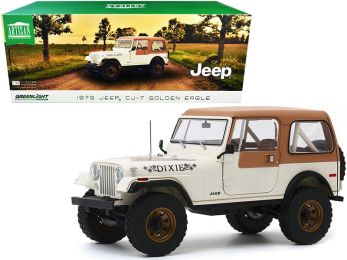 1979 Jeep CJ-7 Golden Eagle \Dixie\" Cream 1/18 Diecast Model Car by Greenlight"""