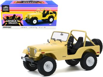 1980 Jeep CJ-5 Yellow (Julie Roger\'s) \Charlie\'s Angels\" (1976-1981) TV Series 1/18 Diecast Model Car by Greenlight"""