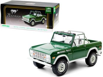 1970 Ford Bronco \Buster\" Green 1/18 Diecast Model Car by Greenlight"""